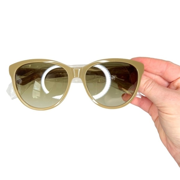 Isaac Mizrahi New York IM 30201 Khaki Full Rim Cat Eye Acetate Sunglasses main image 5